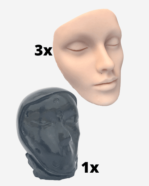 -Kit- 3D Synthetic Face for PMU Practice -Skin Face 3D Starter Kit-